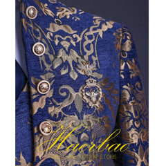 Mens Beach Wedding attire: Men Suit Set Stand Collar Mens Wedding Suits Formal