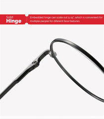 VIVIBEE Photochromic Mens Blue Light Blocking Glasses Retro UV400 Anti Glare Round Color Changing Sunglasses Computer Shades