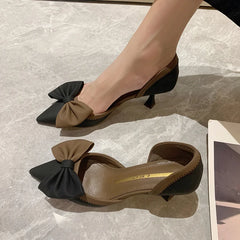 Womens Comfortable Heels: High Heels Shoes Women Two-Piece Thin Heels Pumps