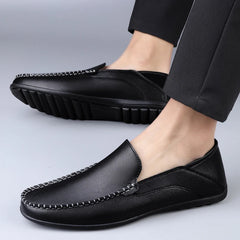Genuine Leather Men Shoes Casual Luxury Formal Mens Loafers Moccasins Italian