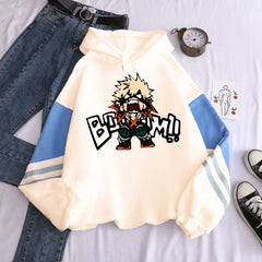 Anime My Hero Academia Kawaii Bakugou Katsuki Manga Hoodies Men Plus Size