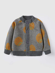 Baby Boys and Girls Knitting Coat Long Sleeve Kids Fashion Cute Cartoon Baby Clothing