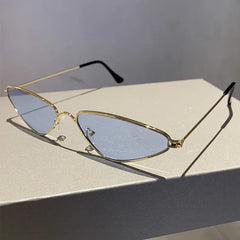 Vintage Triangle Sunglasses Men Stylish Retro Ocean Lenses Women