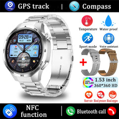 For Huawei Watch GT5 Pro Smart Watch 1.53 Inch HD AMOLED Screen NFC GPS Tracker Bluetooth Call Health Monitoring Watch Men Women
