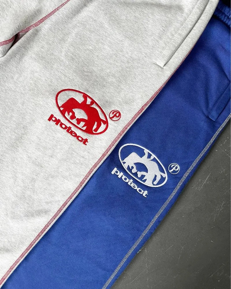 American fashion PROTECT Gothic letter embroidered sweatpants men