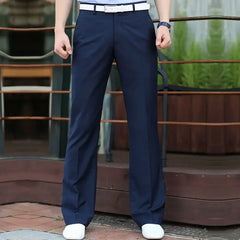 Social Tailoring Tressed Trousers for Men Slim Fit Man Suits Pants Plus Big Size
