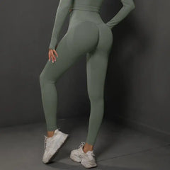 Women Seamless Yoga Pants Fitness Sports Running Sportswear Stretchy Lifting Tights