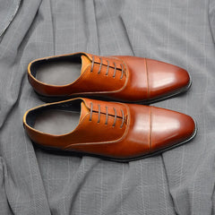 Luxury Handmade Men Dress Shoes Genuine Leather Whole Brown