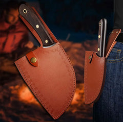 Handmade Forged Meat Cleaver Chopping Butcher Knife Bone Cutter High Carbon