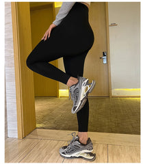 Spring Seamless Shark Leggings Women Multicolor Thin High Waist