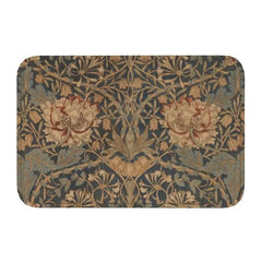 Custom William Morris Compton Floral Art Nouveau Pattern Doormat Bath Door Floor Mat