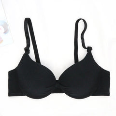Bras for Women Cotton Deep V Underwire Ladies Brassiere Push Up Lingerie