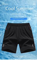 Sports Shorts Men Comfortable Elastic Waist Clothing Male
