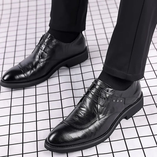 Dress Shoes for Men Shoes Men's Genuine Leather Business Formal Oxfords