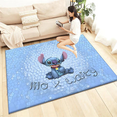 Stitch HD Printed Carpet Living Room Home Decor Sofa Table Rug Anti Slip Chair Cushion