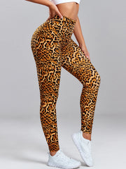Leopard Print Leggings Women's High Waisted Yoga Pants Fitness Push Up Leggins