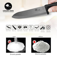 Ceramic Knives Kitchen Knives 3 4 5 6 inch Zirconia White Blade Multi-Color Cooking