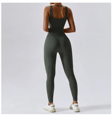Women's Yoga One Piece Tracksuit Jumpsuit Seamless Sportswear Yoga Suit Gym