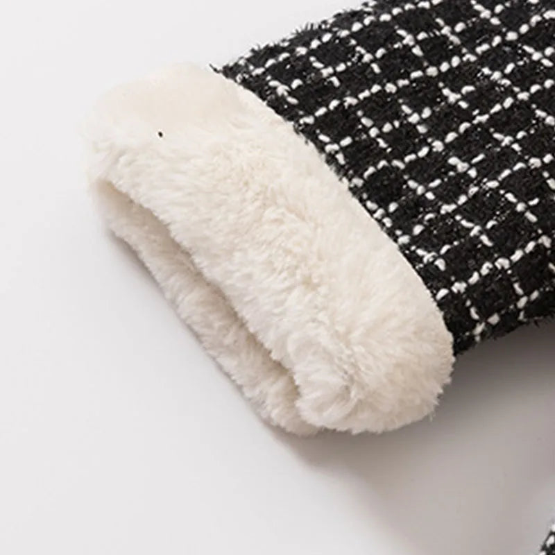 Bear Leader Little Girls Clothing 2023 Winter Warm Coat Korean Children Sweet Princess Style Mid-length Swallow Gird Jacket