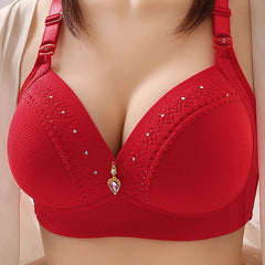 Stylish Plus Size Full Coverage Bra Underwire-Free with Molding and Lifting Effects