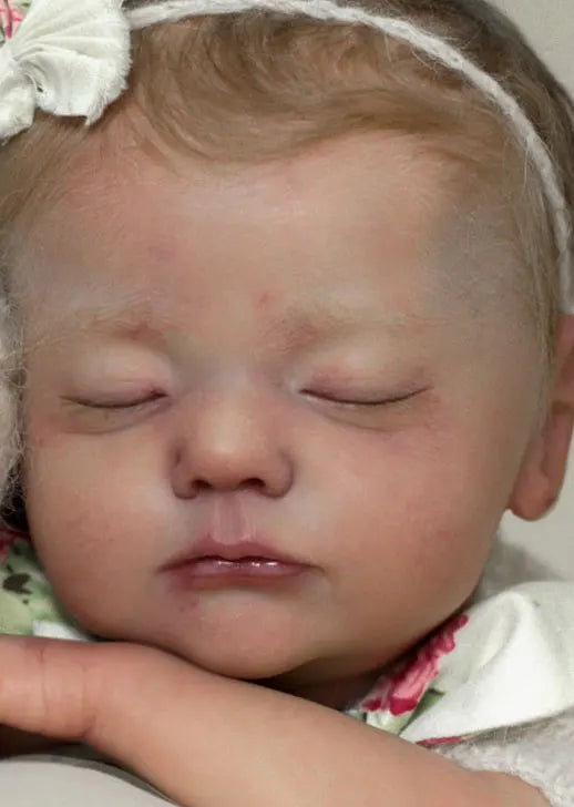 NPK 20inch Unfinished Unpainted Reborn Doll Kit Alessia DIY Blank parts with Cloth Body Fresh Color Soft Touch