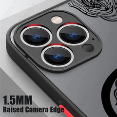 Flowers Pattern For iPhone 16 15 14 Pro Max 13 12 11 Pro Max Case For Magsafe Wireless Charging Matte Acrylic Hard Phone Cover