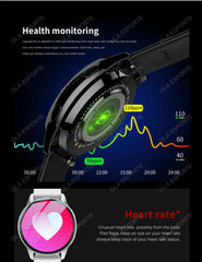 New Smart Watch 1.32 inch HD AMOLED Screen Bluetooth Call Health Monitoring Alarm Clock Fashion Watch Men Women For Android IOS