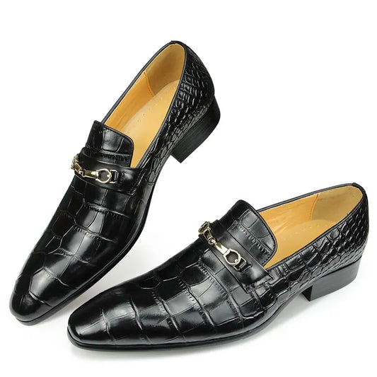 Classic Men Shoes High quality Pure Cowhide Leather Casual Formal Office Suit