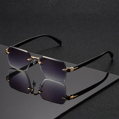 Classic Unisex Fashion Sunglasses Frameless Trendy Eyewear for Holiday Costume Suitable Best Gift for Festive Occasions