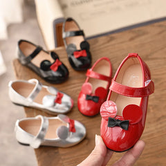 Baby Girl Shoes Soft PU Patent Leather Flats For Girls Kids Little Children Casual