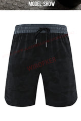 Men Fitness Shorts Quick Dry Sport Shirts Casual Beach Brand Short Camouflage