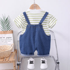 Summer Baby Clothes Suit Children Boys Casual Striped T-Shirt Shorts 2Pcs/Sets Toddler Costume Kids Outfits Infant Tracksuits