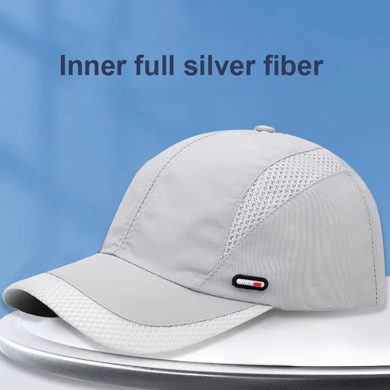 Unisex Anti Radiation Cap Half/Full Silver Fiber Electromagnetic Wave Rfid Shielding Hat Machine Room Computer EMF Protect Hat