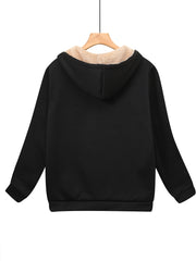 Women's Winter Fleece Lined Thermal Hoodie With Pockets - Cozy And Stylish Sweatshirt