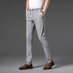 Clothing Spring Summer Plaid Pants Men Business Red Khaki Grey Suit Pant