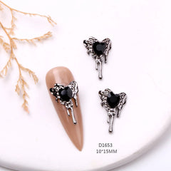 Halloween Gothic Punk Style Nail Charms Design Rhinestone Nail Figures