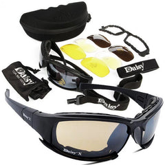 Military Goggles Army Sunglasses 4 Lens
