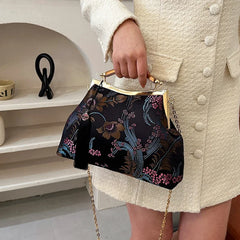 Luxury Women Party Dinner Bag Fashion Ladies Dinner Bag Elegant Wooden handle