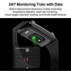 Smart Bracelet Sports Fitness Tracker Health Monitoring Step Count Heart Rate Sleep Tracking 1ATM Waterproof Smart Wristband