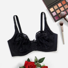 Plus Size Bras for women lace bralette with wire no foam pad thin brassiere