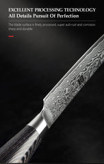 5"Inch Utility Knife Profesional Japanese Damascus Steel Kitchen Knife