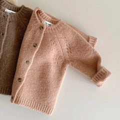 Spring Autumn Baby Girls Cardigans Coat Baby Sweater Toddler Knit Cardigans