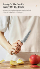 3.5'' in Paring Knife 73-layer Damascus Steel Damascus Steel Utility Knife