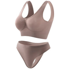 Seamless Bra Set Women Wireless Underwear Female Tanks Bra Low Rise