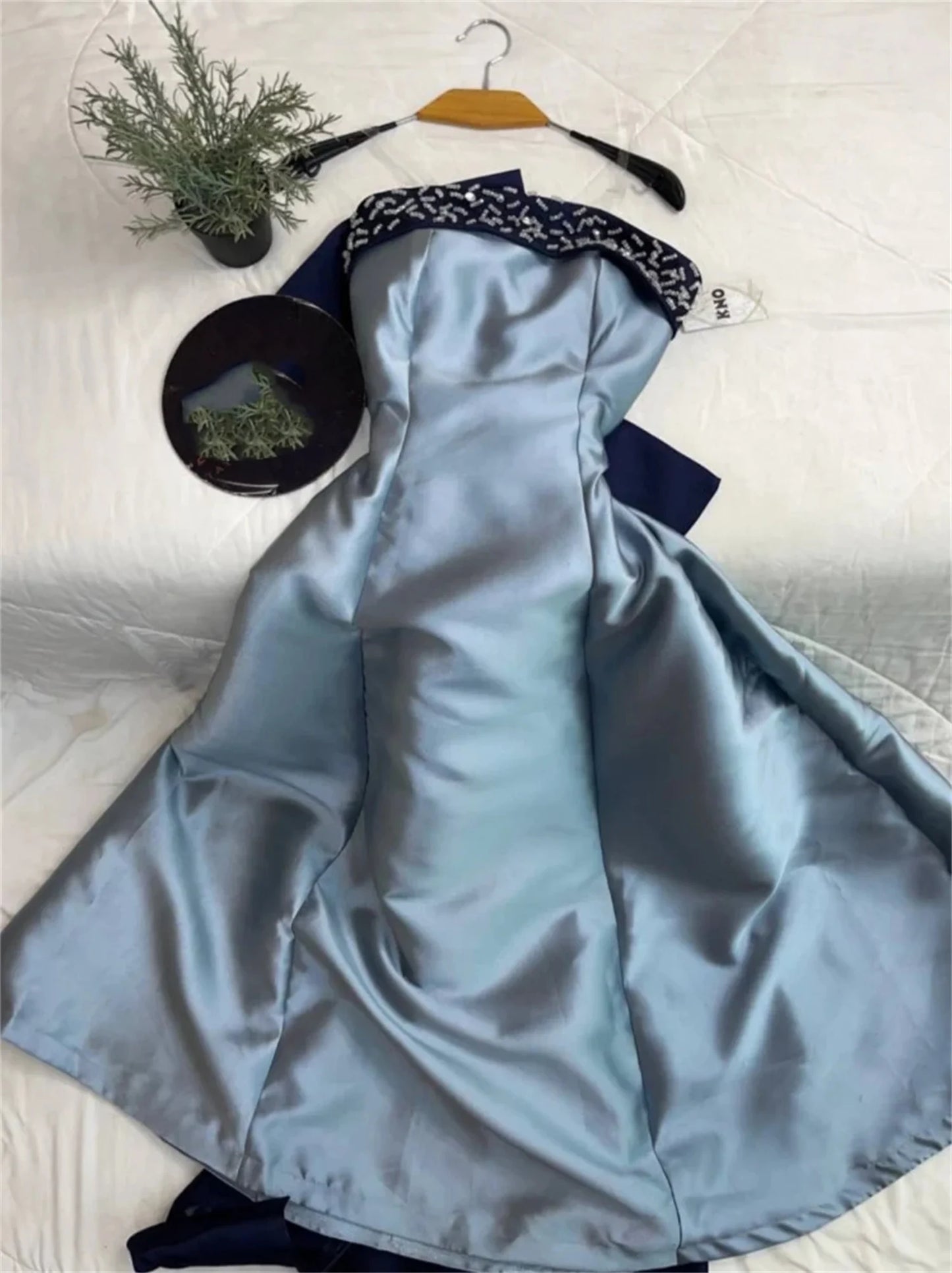 Homecoming Dresses: A-Line Prom Evening Dresses Formal Strapless Beading