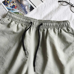 Running Shorts Drawstring Elastic Waist Shorts Loose Gym Sports Men Casual Jogging