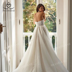 White Bridesmaid Dresses: A-Line Wedding Dress Shiny Appliques Split Vintage