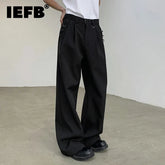 Suit Pants Straight Wide Leg Men Loose Wide Leg Casual Fashion Male Trousers