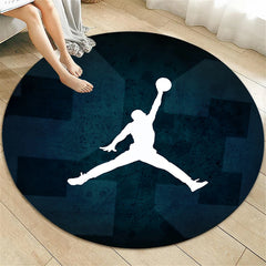 Basketball Star Carpet for Living Room Rugs Camping Picnic Mats Flannel Anti-Slip Rug