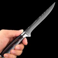 Professional Kitchen Knife Set 1-9PCS, Sharp Chef Knife Santoku Knife Fruit knife